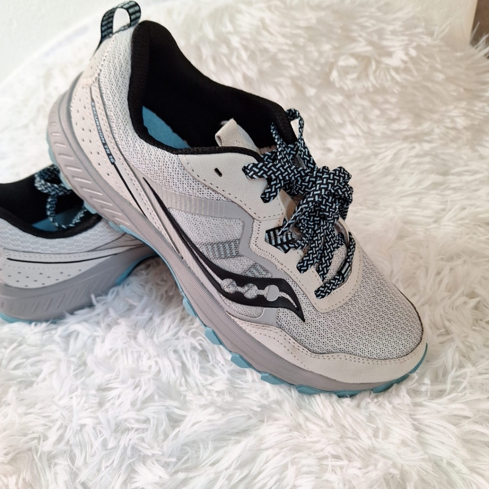 Saucony Womens Excursion Tr16 Gray Running Shoes Size 8.5